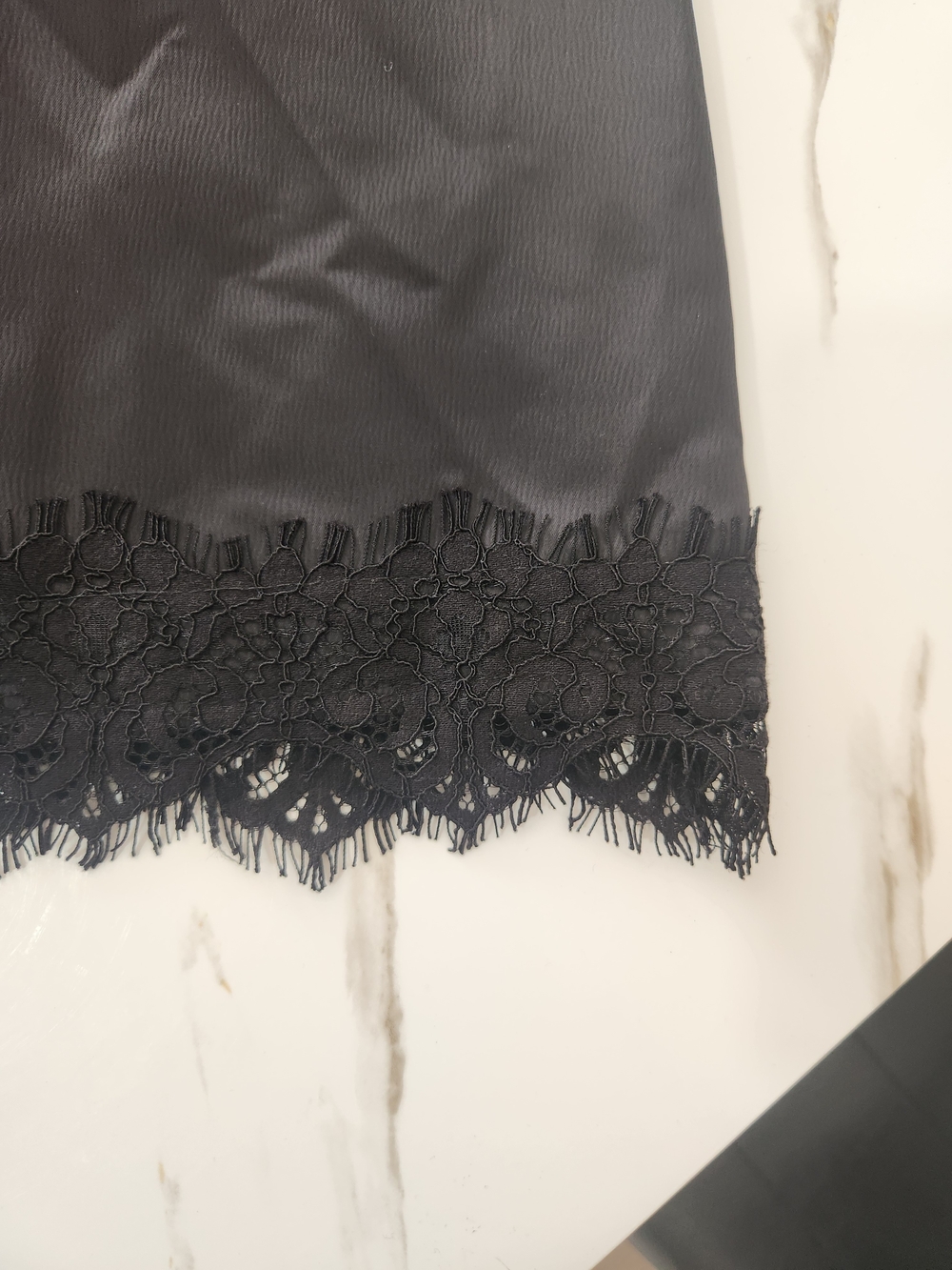 Zara Black Lace Trim Mini Skirt - Picture 6 of 9